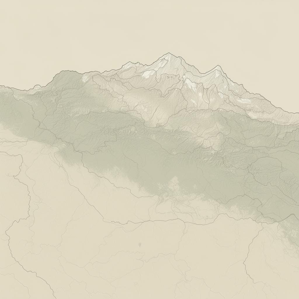 Topographic map of Nepal
